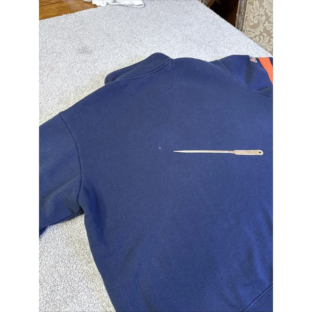 Auburn Tigers Quarter Zip Sweatshirt XL E5 Long Sleeve Pullover - Picture 6 of 6
